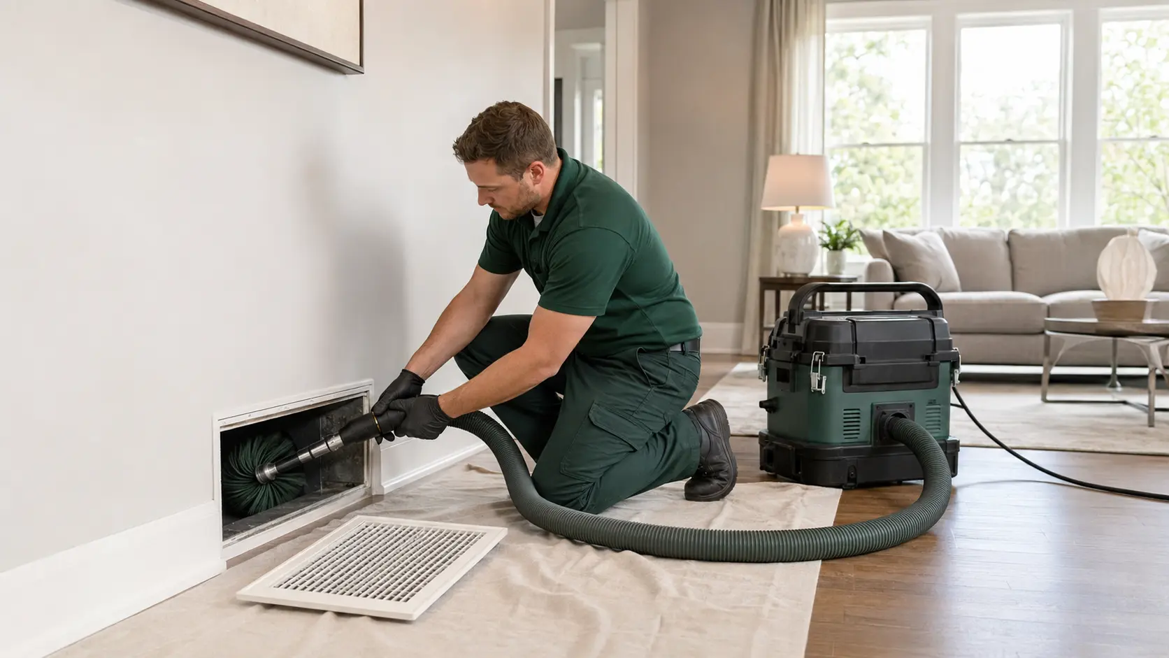 Air Duct Cleaning service by All Green Carpet Clean